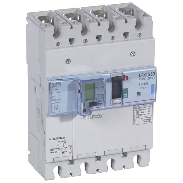MCCB electronic + energy metering + e.l.c.bs - DPX³ 250 - Icu 70 kA - 4P - 250 A image 2
