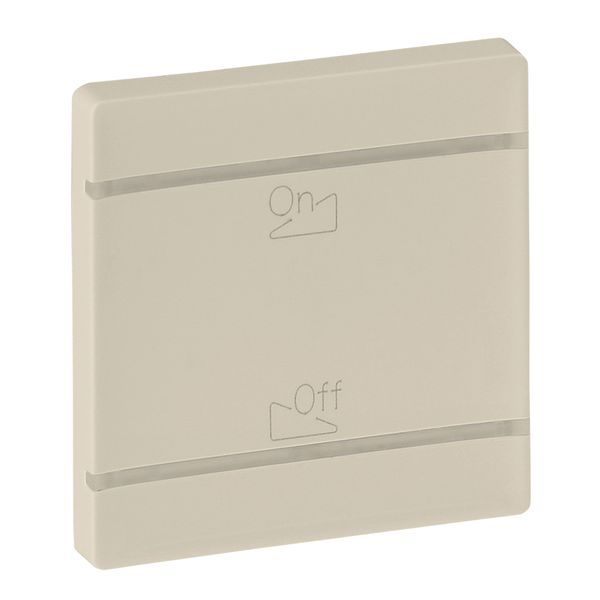 Cover plate Valena Life - dimmer symbol - 2 modules - ivory image 1