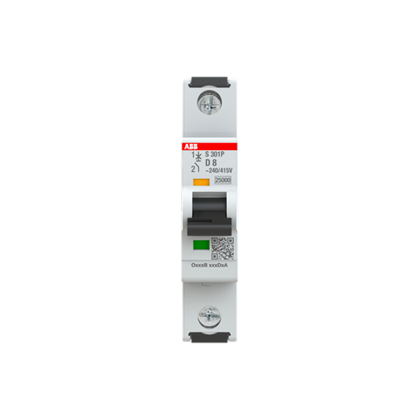 S301P-D8 Miniature Circuit Breaker - 1P - D - 8 A image 1