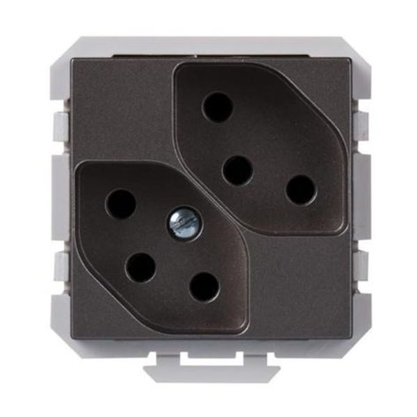 Socket outlet 2XT13 10A 250V magnesium image 1