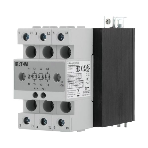 Solid-state relay, 3-phase, 30 A, 42 - 660 V, DC, high fuse protection image 3