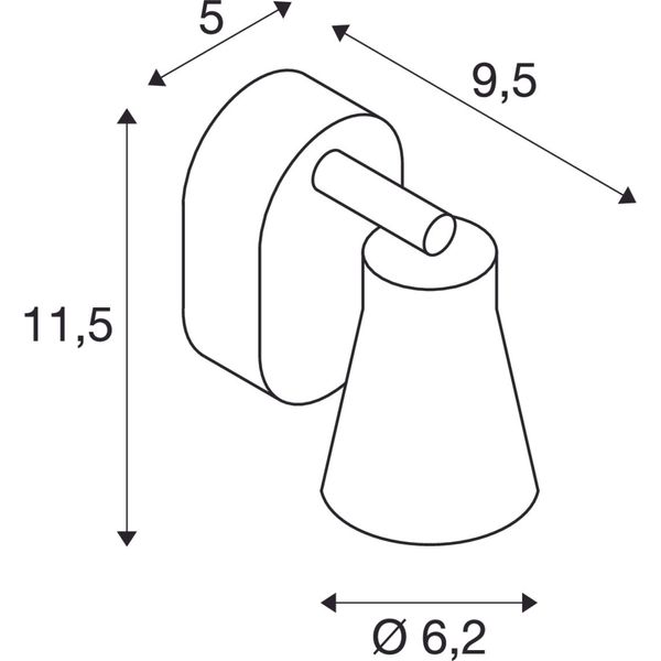 AVO CW Single,QPAR51, white, max. 50W image 2