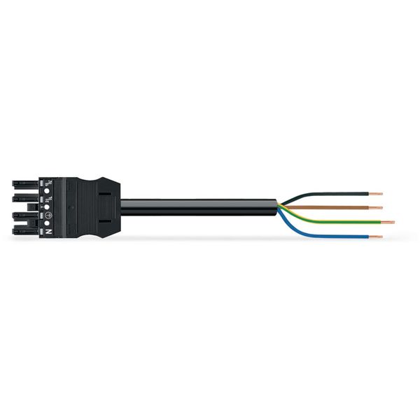 pre-assembled connecting cable;Eca;Socket/open-ended;light green image 2