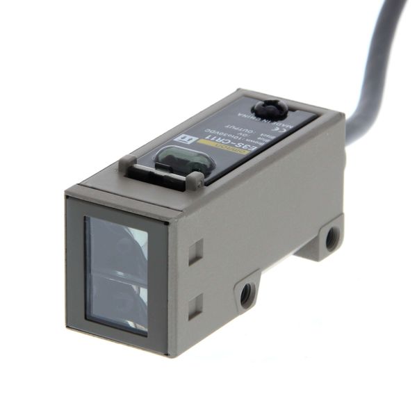 Photoelectric sensor, retro-reflective, 3m, DC, 3-wire, NPN/PNP, horiz image 3
