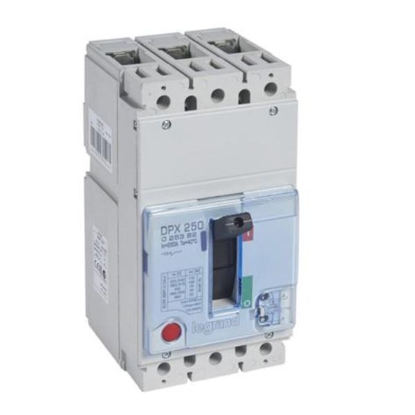 DPX³ 250 circuit breaker with magnetothermal tripping, 3 poles 250A and breaking capacity 100kA image 1