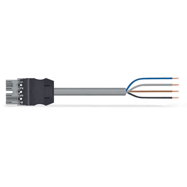 pre-assembled connecting cable;Eca;Plug/open-ended;gray image 2