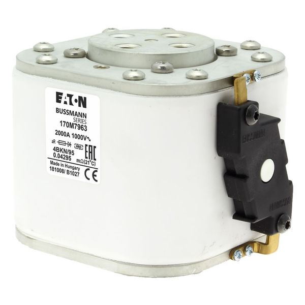 Fuse-link, high speed, 2000 A, AC 1000 V, size 4, 105 x 120 x 95 mm, aR, IEC, single indicator image 5