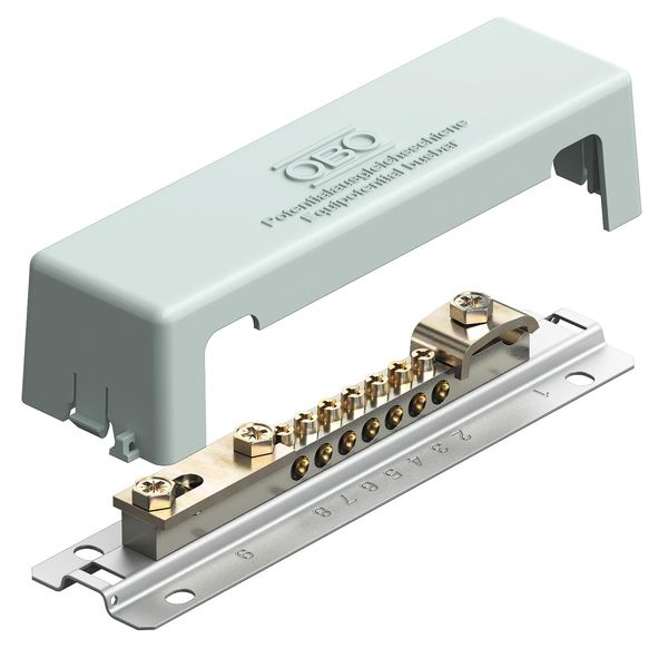 1809 M Equipotential busbar with metal foot 188mm image 1
