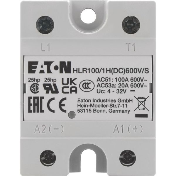 Solid-state relay, Hockey Puck, 1-phase, 100 A, 42 - 660 V, DC, high fuse protection image 10
