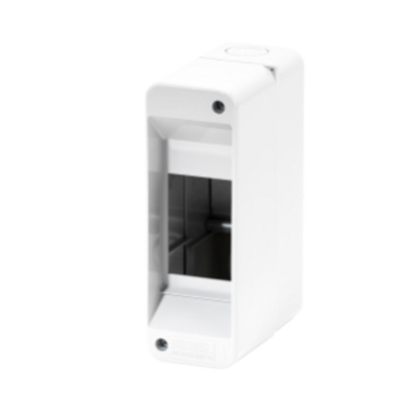 ENCLOSURE PRE-ARRANGED FPR TERMINAL BLOCK - WITH DOOR - WALLS WITH PERFORATION CENTER - 2 MODULES - IP40 image 2