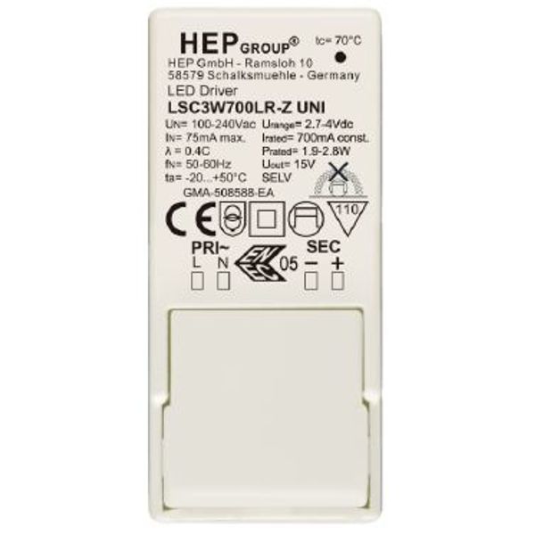 Driver Not Dimmable 100-240V/50-60z image 1
