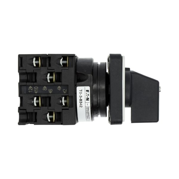 On-Off switch, T0, 20 A, flush mounting, 3 contact unit(s), 6 pole, with black thumb grip and front plate image 11