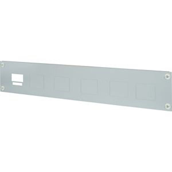 Front plate multiple mounting NZM1, vertical, HxW=200x1200mm image 2