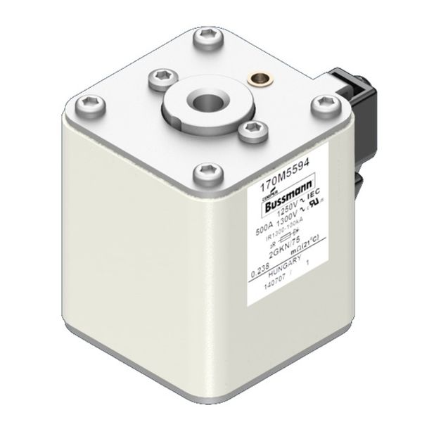 Fuse-link, high speed, 450 A, AC 690 V, size 2, 61 x 77 x 135 mm, aR, IEC, UL, no indicator, 90 mm centres image 5