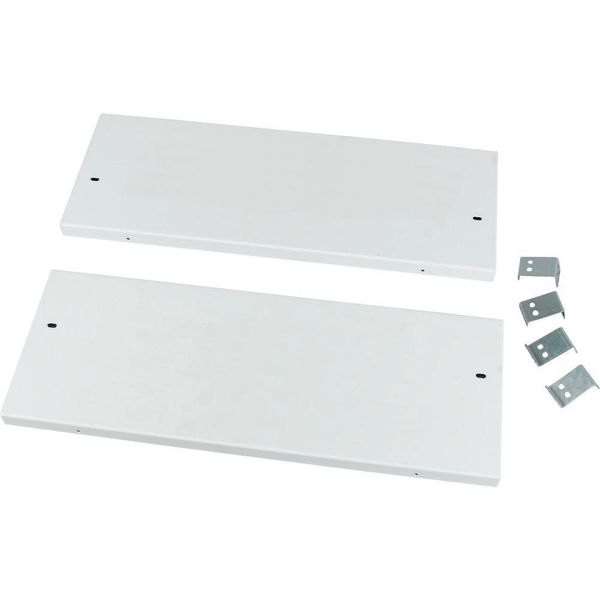 Snap-on cover, closed, BS, HxW=150x600mm, grey image 2