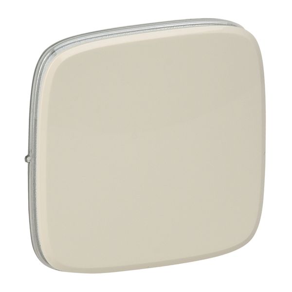 Cover plate Valena Allure - one/two-way switch or push-button - ivory image 1