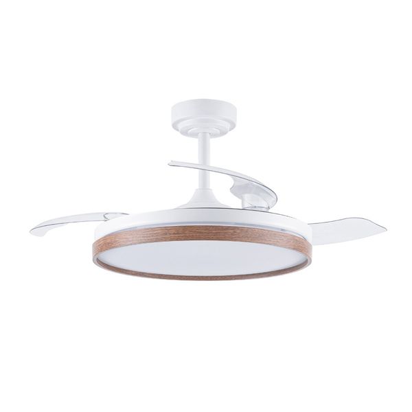 Panam LED Ceiling Fan Retractable Blades 72W 7920Lm CCT Dim Cherry image 1