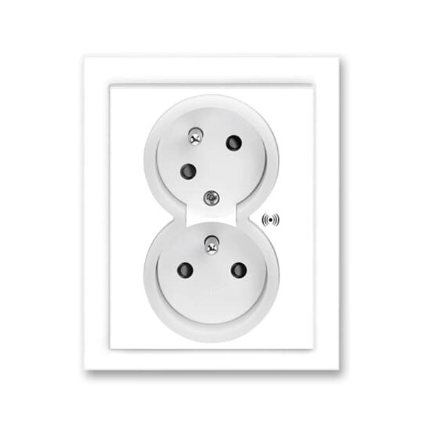 5583M-C02357 03 Double socket outlet with earthing pins, shuttered, with turned upper cavity, with surge protection image 23
