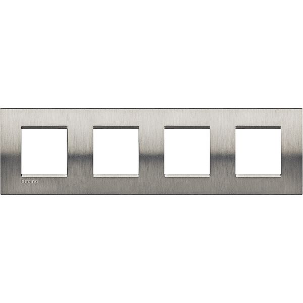 LL - COVER PLATE 2X4P 71MM BRUSHED STEEL image 2