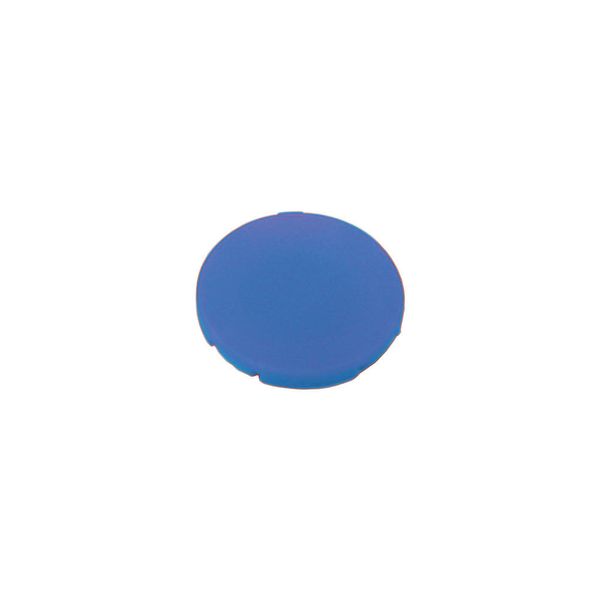 Button plate, flat blue, blank image 2
