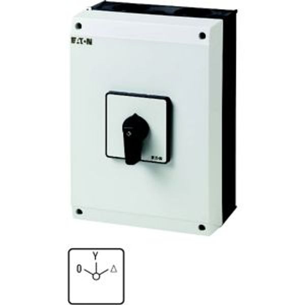 Star-delta switches, T5, 100 A, surface mounting, 4 contact unit(s), Contacts: 8, 60 °, maintained, With 0 (Off) position, 0-Y-D, Design number 8410 image 4