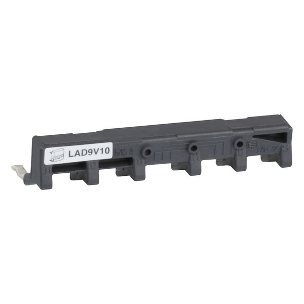 Set of power connections, parallel busbar, for 3P reversing contactors assembly, LC1D09-D38 lugs terminals image 3