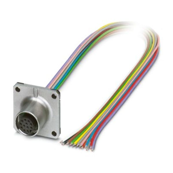 SACC-SQ-M12FS-12CON-20/0,5X - Device connector front mounting image 1