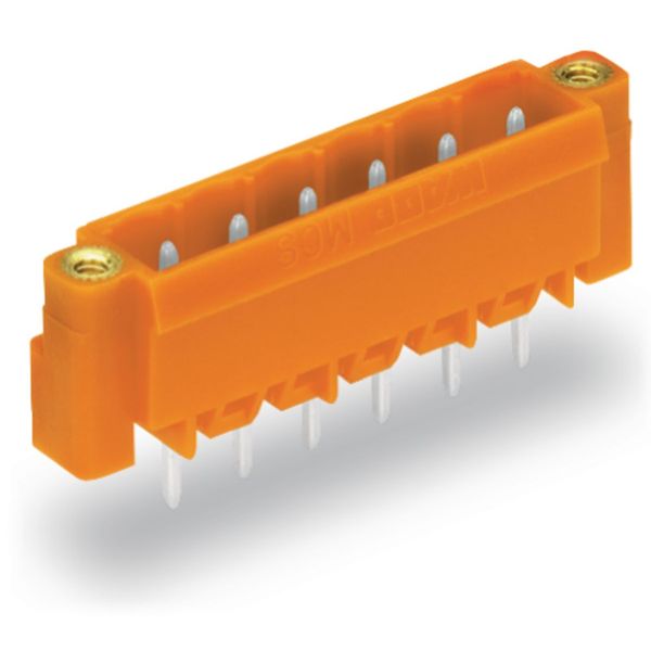 THT male header 1.0 x 1.0 mm solder pin straight orange image 3