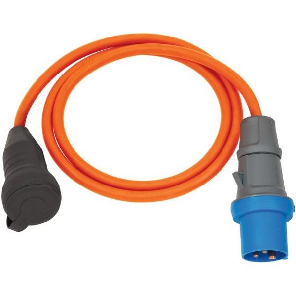 Camping/Maritime Adapter Cable IP44 1,5m orange H07RN-F 3G2,5 earthed socket, CEE plug 230V/16A image 1