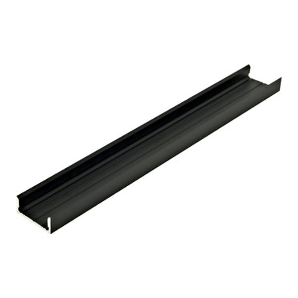 Aluminium profile LBF, L-2000mm W-19mm H-8mm black image 1