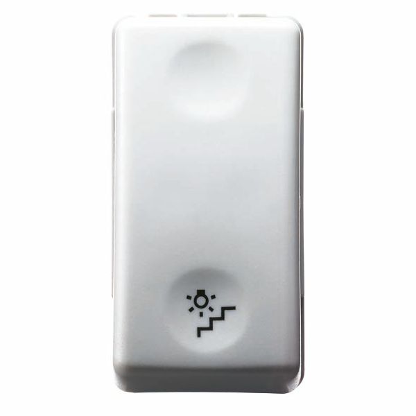 PUSH-BUTTON 1P 250V ac - NO 10A - WITH SYMBOL STAIRS - 1 MODULE - SYSTEM WHITE image 2