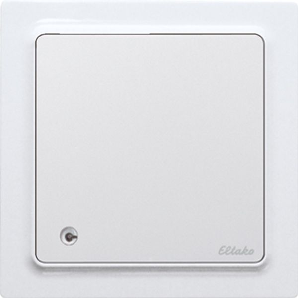 Wireless air quality+temperature+humidity sensor in E-Design55, pure white glossy image 1