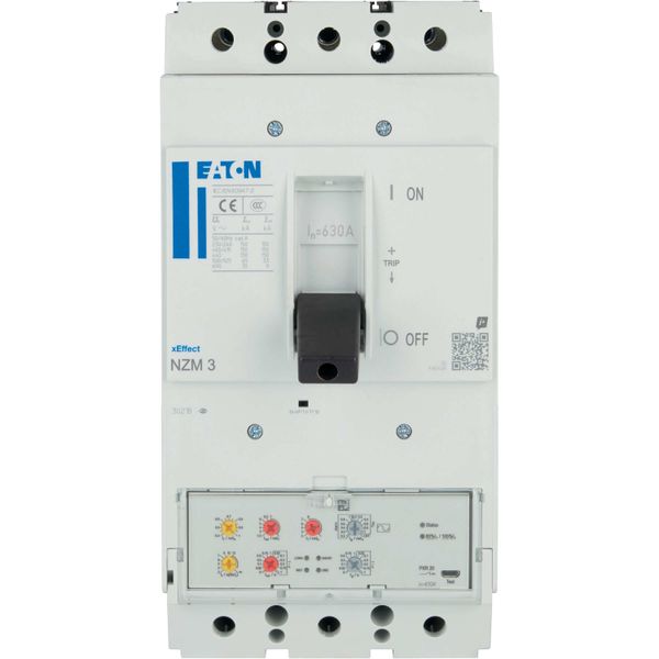 NZM3 PXR20 circuit breaker, 630A, 3p, screw terminal, earth-fault protection image 8