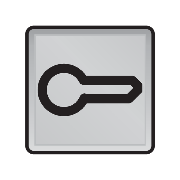 Key symbol for splashproof control switches and splashproof illuminabl image 3