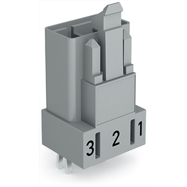 Plug for PCBs straight 3-pole gray image 3