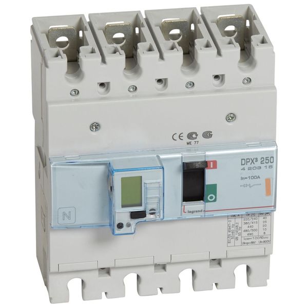 MCCB electronic release - DPX³ 250 - Icu 25 kA - 400 V~ - 4P - 100 A image 2