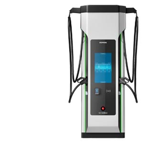 Sicharge D Compact Charger IEC Basic Type (Installed Power) 160 kW, w/ basic DC meter, LEFT Outlet, CCS2, 5 m, 400A peak, LEFT image 1