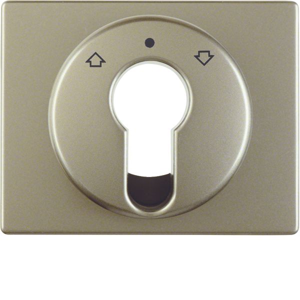Centre plate f. key push-b. f. blinds/key switch, arsys, light bronze  image 1