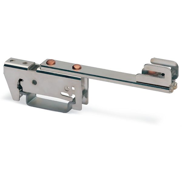 Busbar carrier for busbars Cu 10 mm x 3 mm single side, straight gray image 2