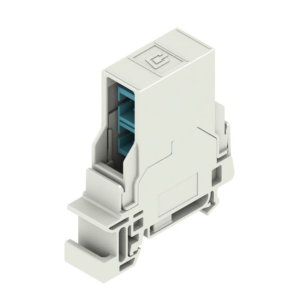 Feed-through plug-in connector optical fibre, IP20, Connection 1: SC-D image 3