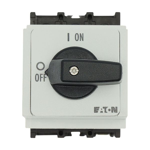 On-Off switch, P1, 32 A, service distribution board mounting, 3 pole, with black thumb grip and front plate image 11