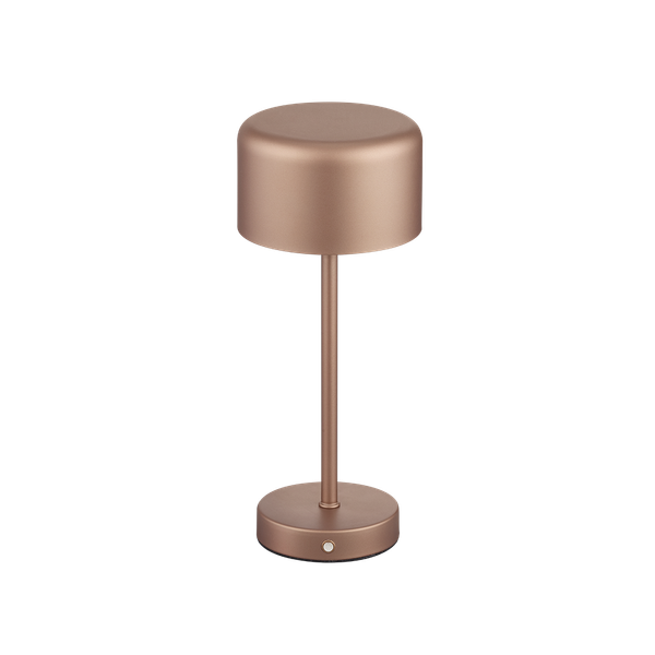 Jeff LED table lamp coffee brown rechargeable image 1