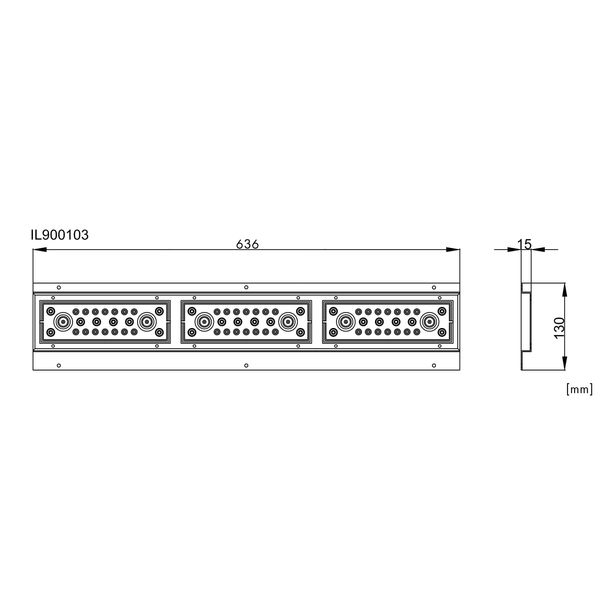 Push through gland plate, IL001/006/009/036 special size image 2