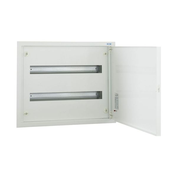 Complete flush-mounted flat distribution board, white, 24 SU per row, 2 rows, type C image 7
