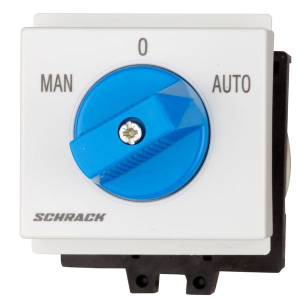 Changeover switch, DIN-rail mounting, 1P, 20A, MAN-0-AUTO image 1