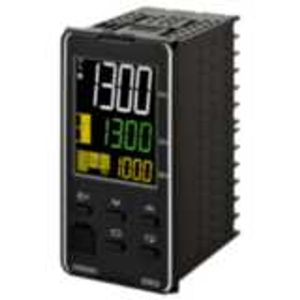 Temp. controller, PRO, 1/8 DIN (96 x 48 mm), 1 x Rel. OUT, 4 AUX, EVT. image 1