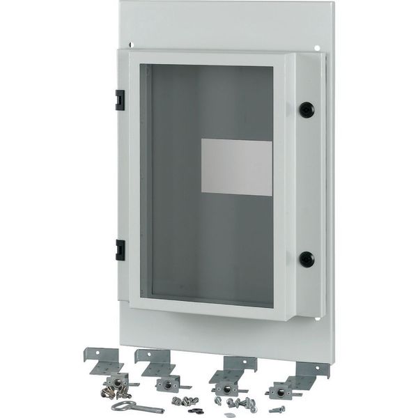 Front plate, NZM4, 3p, fixed with mechanical interlock, W=425mm, IP55, grey image 3