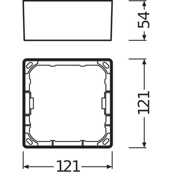 DOWNLIGHT SLIM SQUARE FRAME 105 WT image 7