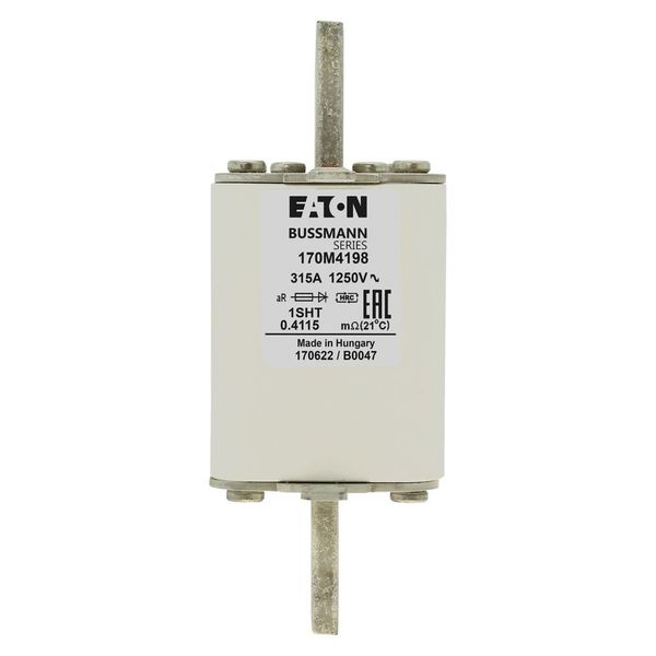 Fuse-link, high speed, 315 A, AC 1250 V, size 1, 53 x 63 x 135 mm, aR, IEC, single indicator image 14