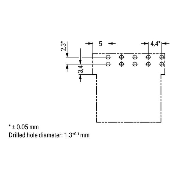 Socket for PCBs angled 5-pole pink image 4